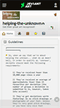 Mobile Screenshot of helping-the-unknown.deviantart.com