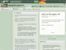 Tablet Screenshot of helping-the-unknown.deviantart.com