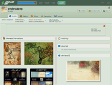 Tablet Screenshot of endlessdeep.deviantart.com