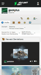Mobile Screenshot of geekplus.deviantart.com