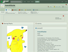 Tablet Screenshot of insanekittykat.deviantart.com