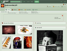 Tablet Screenshot of bookwormfairy89.deviantart.com