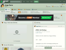 Tablet Screenshot of drago-flame.deviantart.com