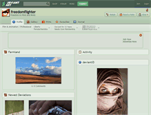 Tablet Screenshot of freedomflighter.deviantart.com