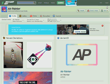 Tablet Screenshot of air-painter.deviantart.com