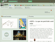 Tablet Screenshot of caleeb.deviantart.com