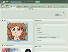 Tablet Screenshot of coriki.deviantart.com