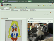Tablet Screenshot of clayman0302.deviantart.com