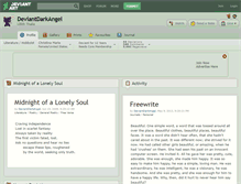 Tablet Screenshot of deviantdarkangel.deviantart.com