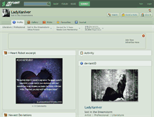 Tablet Screenshot of ladyxaniver.deviantart.com