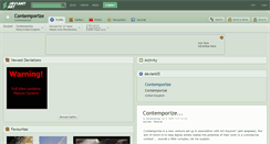 Desktop Screenshot of contemporize.deviantart.com