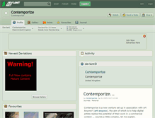 Tablet Screenshot of contemporize.deviantart.com