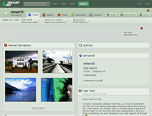 Tablet Screenshot of nmerrill.deviantart.com