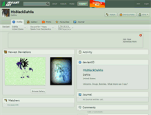 Tablet Screenshot of hisblackdahlia.deviantart.com
