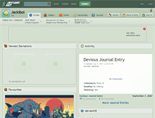Tablet Screenshot of jackiboi.deviantart.com