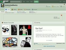 Tablet Screenshot of nineinchnailbunny.deviantart.com