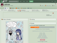 Tablet Screenshot of luffy-kun.deviantart.com