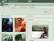 Tablet Screenshot of damalia.deviantart.com