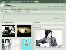 Tablet Screenshot of chairpage.deviantart.com