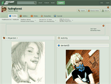 Tablet Screenshot of fadingforest.deviantart.com