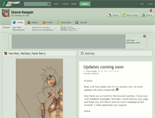 Tablet Screenshot of grave-keeper.deviantart.com