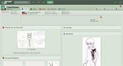 Desktop Screenshot of cyberflames.deviantart.com