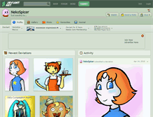 Tablet Screenshot of nekospicer.deviantart.com