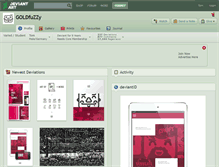 Tablet Screenshot of goldfuzzy.deviantart.com