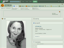 Tablet Screenshot of cd-marcus.deviantart.com