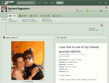 Tablet Screenshot of darkent-ragestorm.deviantart.com