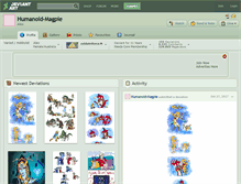 Tablet Screenshot of humanoid-magpie.deviantart.com