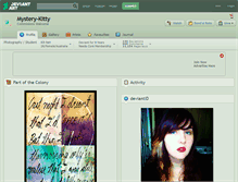 Tablet Screenshot of mystery-kitty.deviantart.com