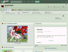 Tablet Screenshot of mocha-rush.deviantart.com