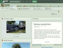 Tablet Screenshot of klontak.deviantart.com