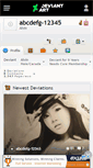 Mobile Screenshot of abcdefg-12345.deviantart.com
