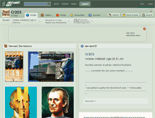 Tablet Screenshot of cr2o3.deviantart.com