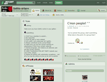 Tablet Screenshot of gothix-arise.deviantart.com