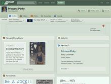 Tablet Screenshot of princess-pinky.deviantart.com