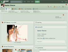 Tablet Screenshot of master-sheron.deviantart.com