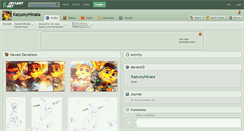 Desktop Screenshot of kazumyhinata.deviantart.com