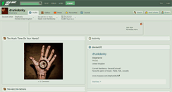 Desktop Screenshot of drunkdonky.deviantart.com