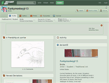 Tablet Screenshot of funkymonkeyjr13.deviantart.com