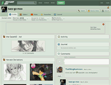 Tablet Screenshot of kaos-go-moo.deviantart.com