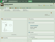 Tablet Screenshot of jhonenvasquez.deviantart.com