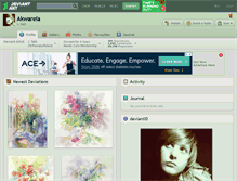 Tablet Screenshot of akwarela.deviantart.com