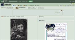 Desktop Screenshot of dragonpress.deviantart.com