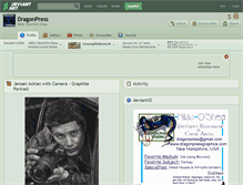 Tablet Screenshot of dragonpress.deviantart.com