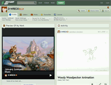 Tablet Screenshot of d-wreck.deviantart.com