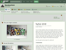 Tablet Screenshot of brandonswork.deviantart.com