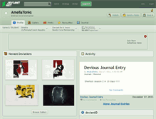Tablet Screenshot of ameliatonks.deviantart.com
